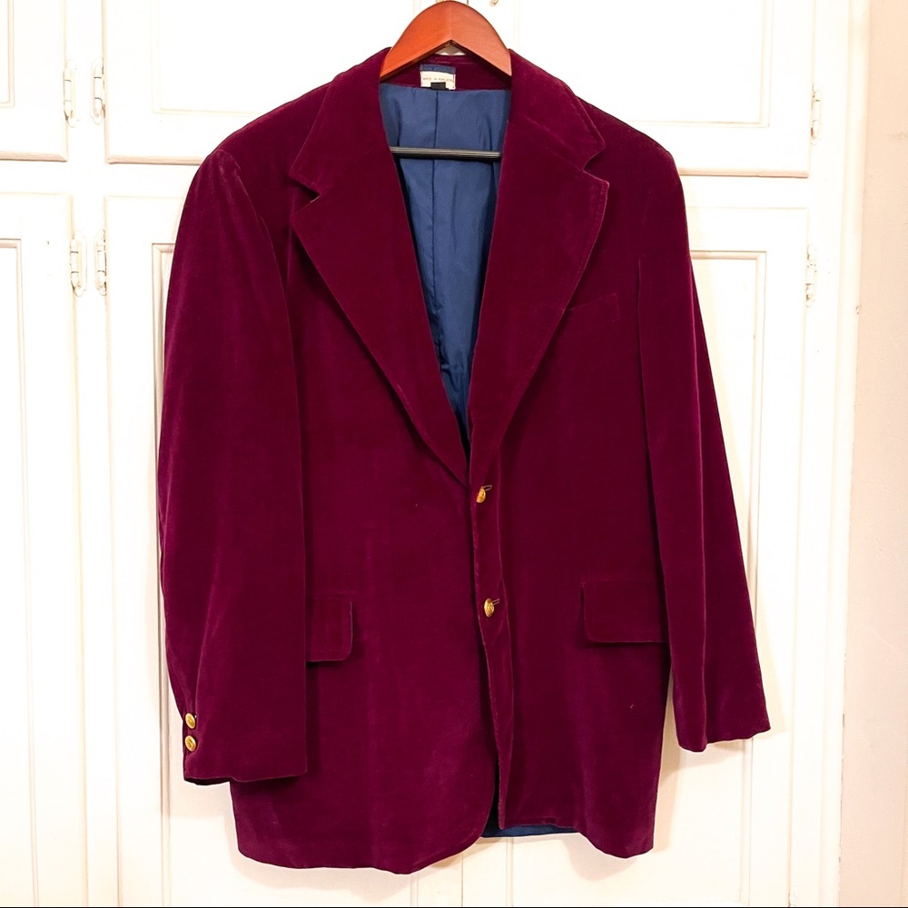 Purple / Burgundy Velvet Jacket 42